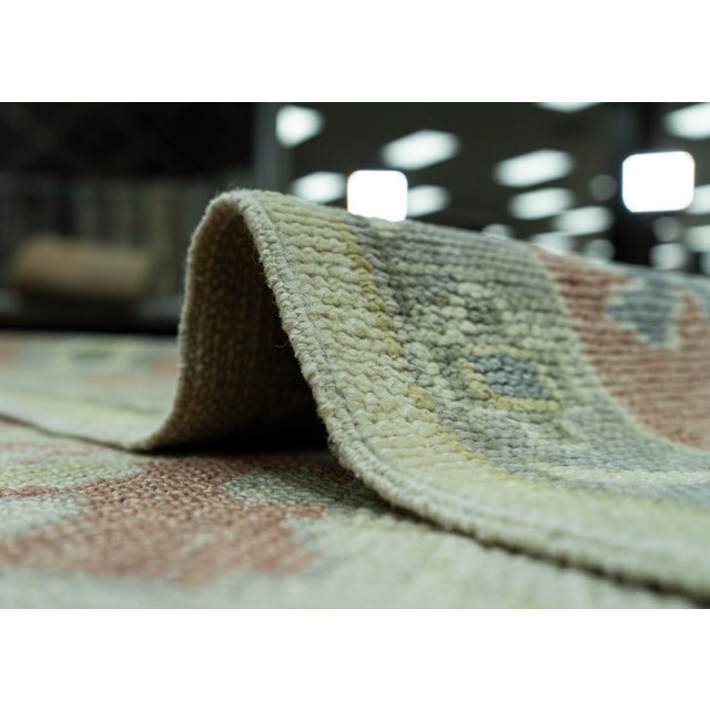 Textile Turkish Oushak Rug 9'5" x 12'7" #20144 For Sale - Image 7 of 8