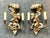 Vintage Regency Gilt Tipped Monkey Sconces - a Pair For Sale In West Palm - Image 6 of 8