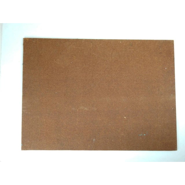 Wood Contemporary Mixed Media Abstract Spiral Painting For Sale - Image 7 of 7