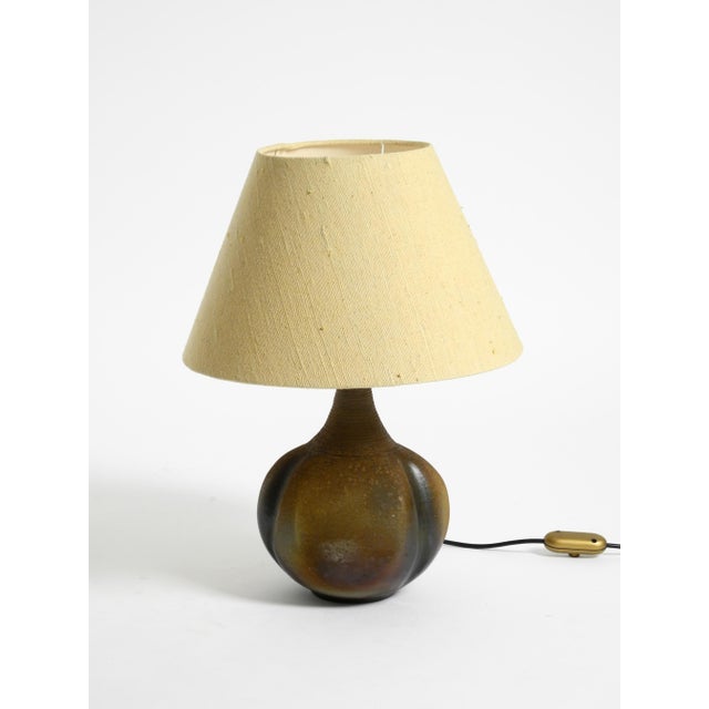 1960s Ceramic Table Lamp with Fabric Shade, 1960s For Sale - Image 5 of 18