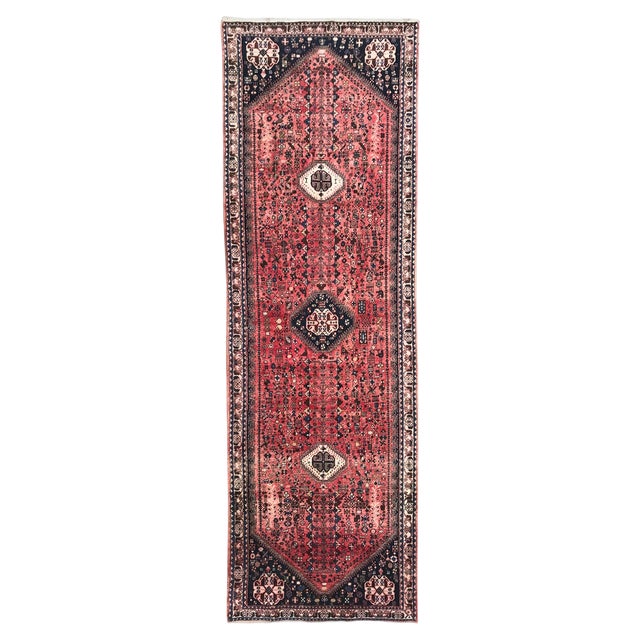 Vintage Abadeh Runner Rug, 1980s For Sale