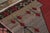 1960s Mid Century Vintage Kilim Red Gray Medallion Floral Rug For Sale - Image 5 of 10