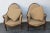This Pair of Side Chairs is made of wood, solid wood, and upholstery. These two chairs have exquisitely elegant French...