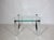 Draenert coffee table, model 1022 Classic, made of glass and chrome-plated metal, from the 1990s. A minimalist design with...