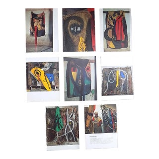 Vintage Mid 20th C. Joan Miro Derriere Le Miroir Abstract Quadrichrome Photographic Prints - Set of 8 For Sale