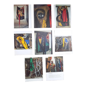 Vintage Mid 20th C. Joan Miro Derriere Le Miroir Abstract Quadrichrome Photographic Prints - Set of 8