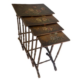 Nesting Tables in Painted Wood, Set of 4 For Sale