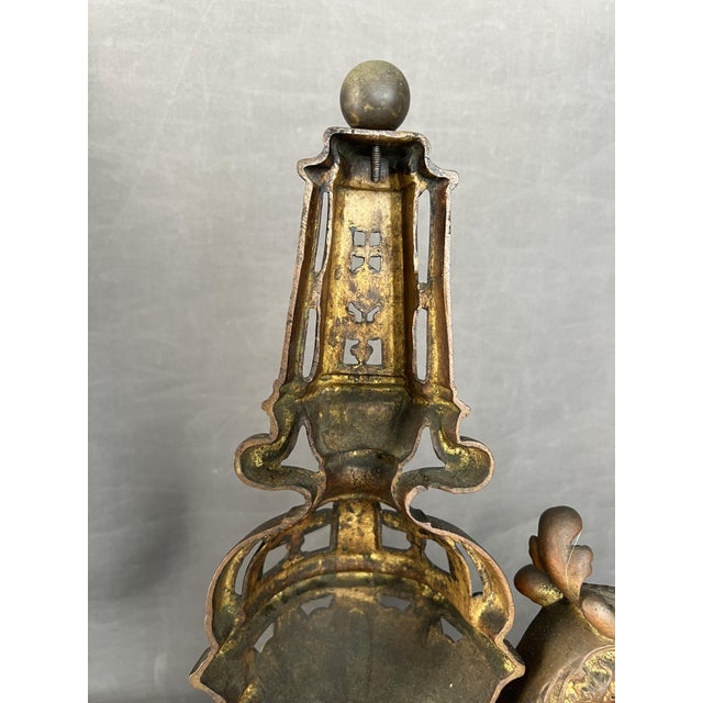 Antique French Andirons, 1860, Set of 2 For Sale - Image 4 of 13