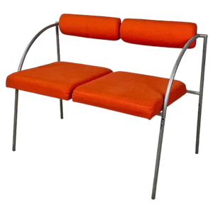 Vienna Bench or Settee in Metal attributed to Rodney Kinsman for Bieffeplast, 1980s
