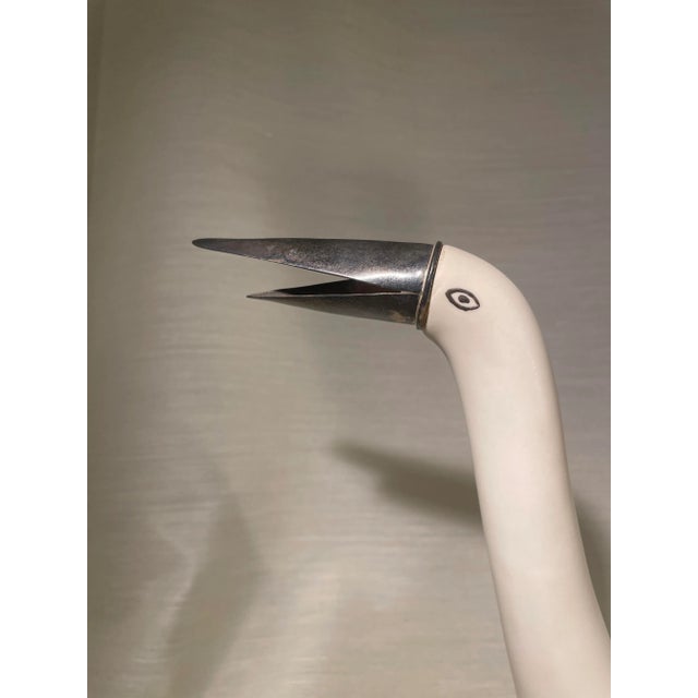 Contemporary 1980s Emilia Castillo Ceramic & Sterling Silver Bird Teapot For Sale - Image 3 of 12