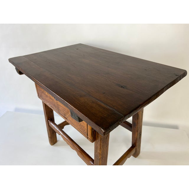 Vintage Rustic Primitive Side Table with Drawer, 1960s For Sale - Image 14 of 18