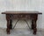20th Century Spanish Carved Table with Iron Stretchers and Drawer For Sale - Image 16 of 18