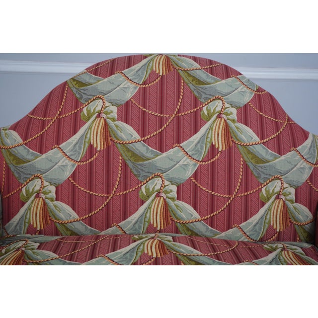 English George II Style Upholstered Loveseat Settee For Sale - Image 9 of 12