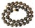 Vintage Art Deco Smoky Quartz Beaded Necklace With Gold-Plated Quartz Clasp For Sale