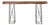 Contemporary Console Table with Reclaimed Wood Top & Metal Bases For Sale