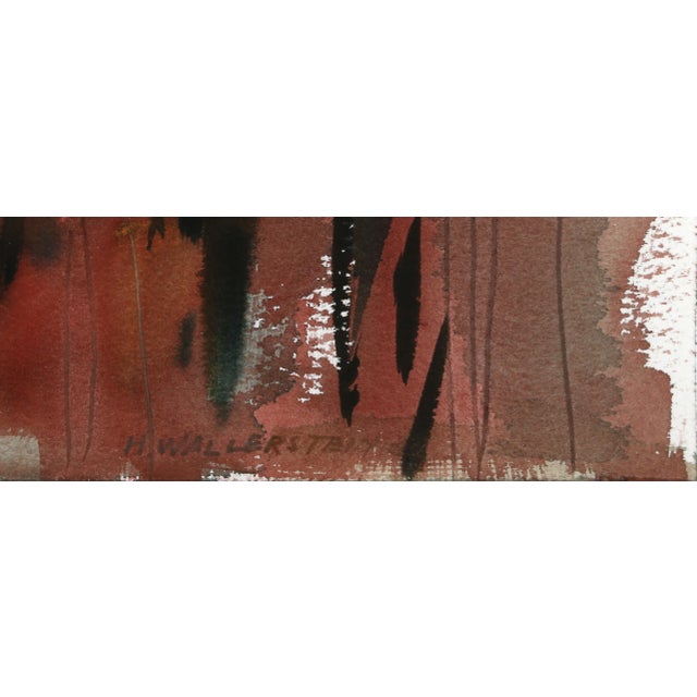 Artist: Harold Wallerstein, German/American (1924 - 2007) Title: Rock Formation Year: circa 1980 Medium: Watercolor on...