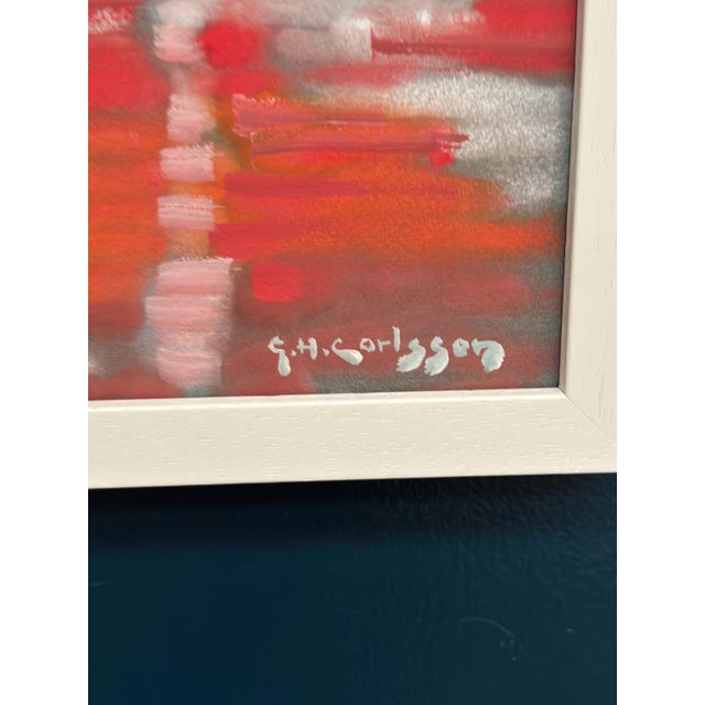 Gustav Herbert Carlsson, Withered Roses, 1950s, Oil on Paper, Framed For Sale - Image 6 of 17