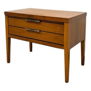 1960s Lane Tie Bow Series Mid-Century Nightstand - 1- Drawer Vintage Side Table For Sale