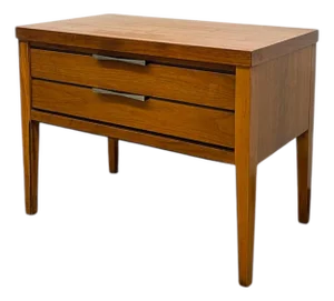 1960s Lane Tie Bow Series Mid-Century Nightstand - 1- Drawer Vintage Side Table