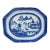 Circa 1800-30 Blue Canton Platter, Chinese Export For Sale