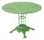 French 19th Century Cast Iron Powdercoated Garden Table For Sale