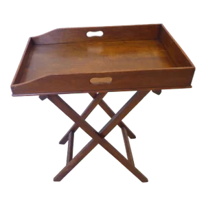 Vintage Oak Butlers Tray on Stand