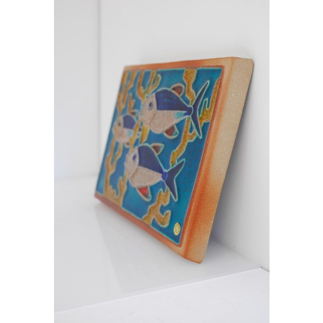 Blue Mid-Century Scandinavian Modern Wall Art by Einar Johansen Söholm Denmark, 1960s from Søholm For Sale - Image 8 of 14