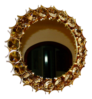 Vintage Circular Mirror by Christophe Palma, 1960