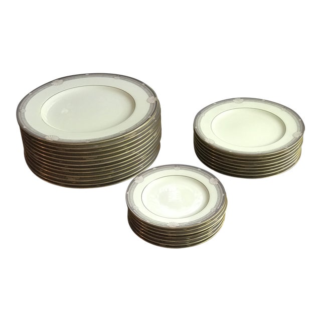 Vintage Noritake Stanford Court Partial Dinnerware Set- 27 Pieces For Sale