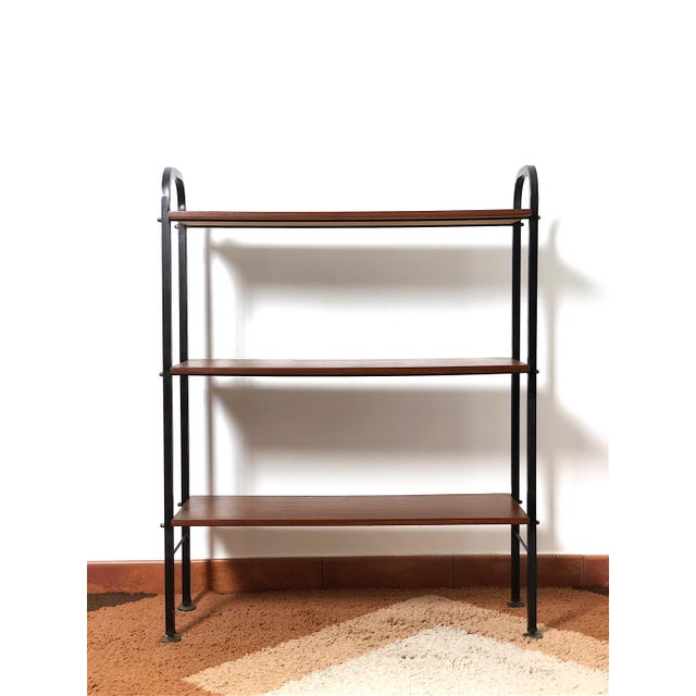 Mid-Century Modern Vintage 5-Shelf Bookcase, Italy, 1960s For Sale - Image 3 of 11