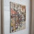 This evocative abstract expressionist acrylic painting from the 1990s features a deconstructed urban cityscape rendered in...