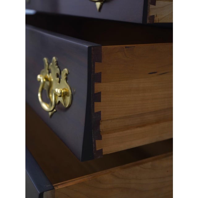 Stickley Stickley Colonial Williamsburg Cw 190 Mahogany High Chest For Sale - Image 4 of 18