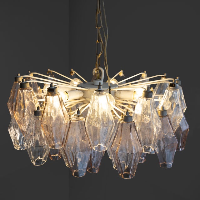 Pendant Lamp by Poliedri Venini, 1960 For Sale - Image 3 of 13