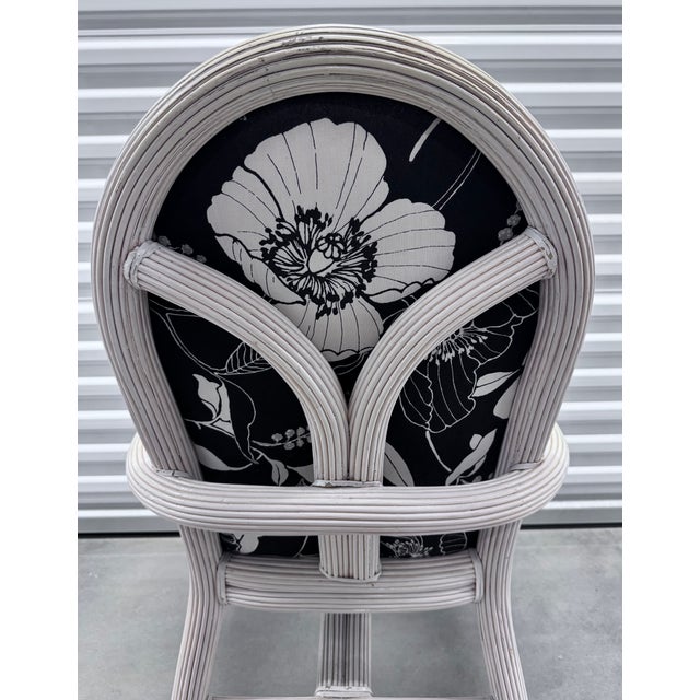 Set of 6 Pencil Reed Rattan Dining Chairs After Gabriella Crespi For Sale - Image 16 of 18