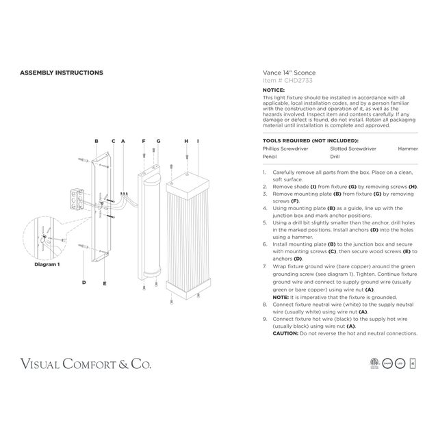 Visual Comfort Chapman & Myers for Visual Comfort Signature Vance 14" Sconce in Bronze with Clear Glass Rods For Sale - Image 4 of 5
