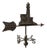 Antique Three-Dimensional Copper Weathervane with Port Lighthouse, 1900s For Sale