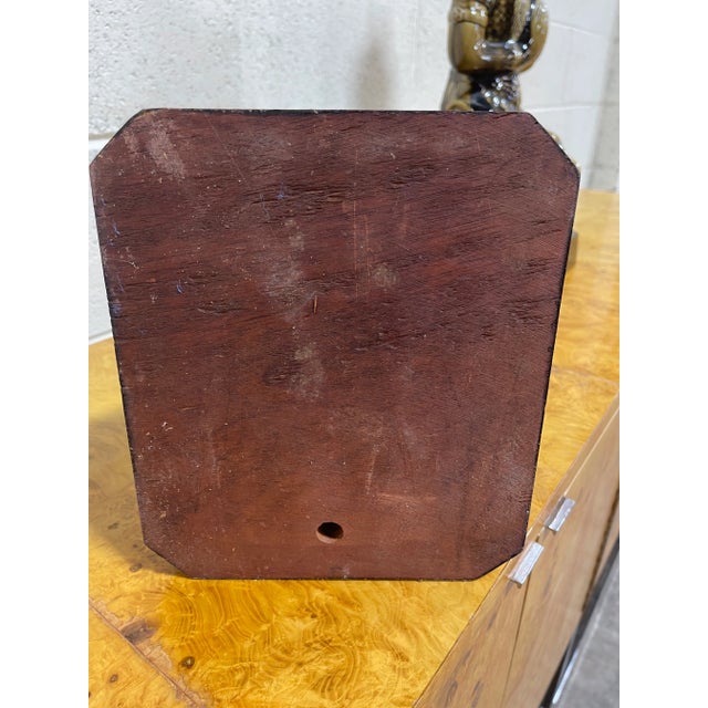 Green Large Ceramic Mottled Green Buddha’s on Stands- a Pair For Sale - Image 8 of 12