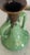 Vintage German Green and Brown Drip Glaze Double Handle Vase, Marked Germany 850 For Sale - Image 13 of 14