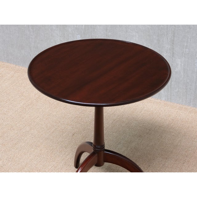 3-Legged Side Table in Mahogany by Frits Henningsen, Denmark, 1940s For Sale - Image 10 of 12