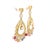 Sapphire 14 Karat Yellow Gold Chandelier Earrings - 2 Pieces For Sale - Image 4 of 8