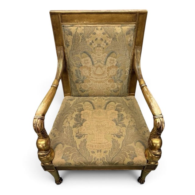 Late 20th Century Rose Tarlow Dolphin Gilt Armchairs- A Set of 2 For Sale - Image 5 of 9