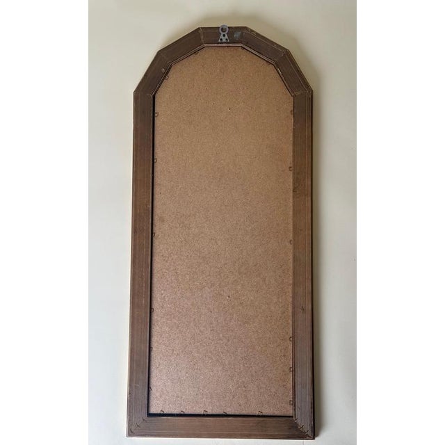 Italian Giltwood and Faceted Glass Wall Mirror, 1980s For Sale - Image 11 of 12