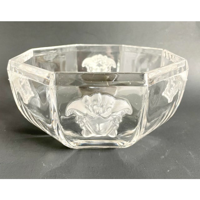 Early 21st Century Versace Rosenthal Medusa Lumiere Crystal Bowl For Sale - Image 5 of 12
