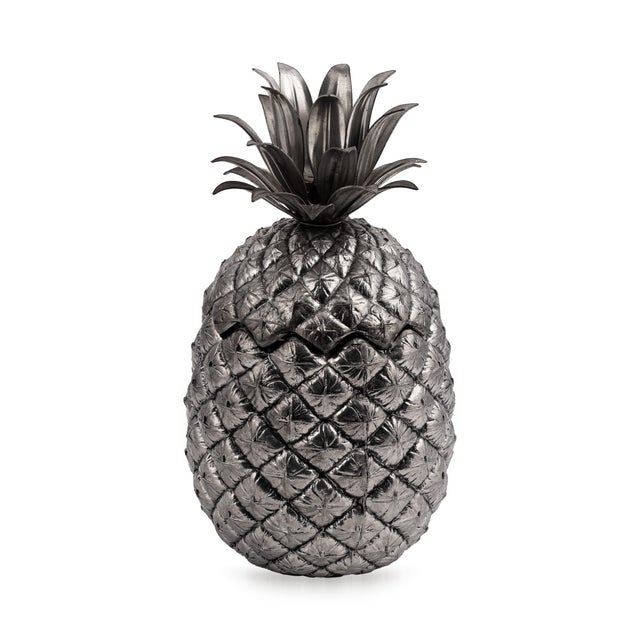 Vintage 20th Century Silver Plated Pineapple Ice Bucket from Mauro Manetti, Italy, 1970s For Sale - Image 13 of 13