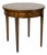 Late 20th Century Baker Furniture Federal Style Mahogany Drum Table With Candle Slides For Sale
