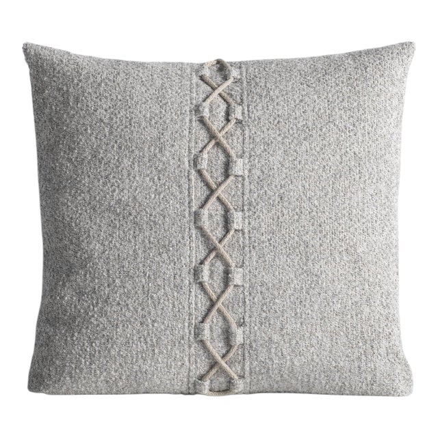 Lancaster Signature Madera Pillow in Demi Pebble For Sale