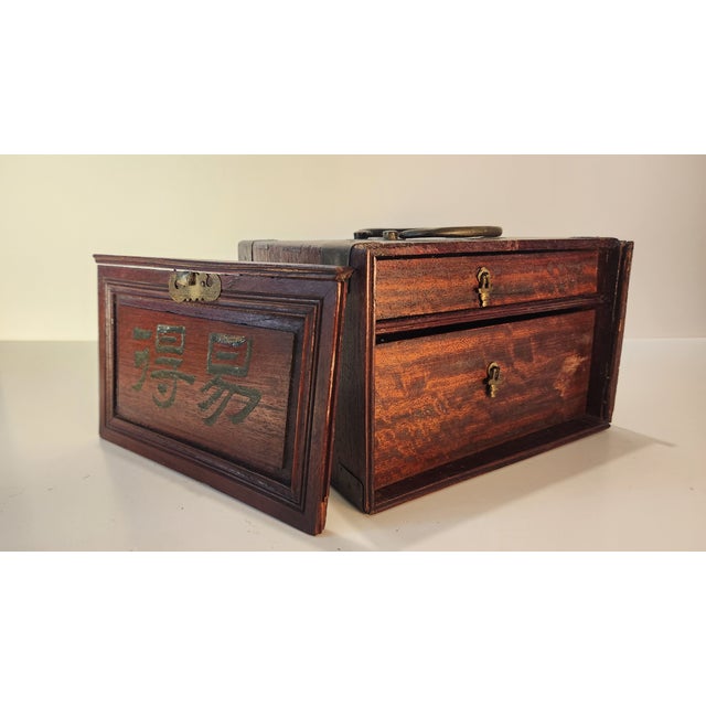 Stunning Antique Travel Mahjong Set From the 1920s For Sale - Image 9 of 17