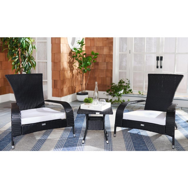 Enliven any outdoor living space with this exceptional Edna 3 Piece Lounge Set. A tropical take on modern French styling,...