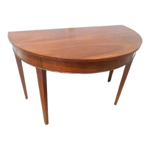 Vintage Baker Furniture Demi-Lune Console / Foyer Table