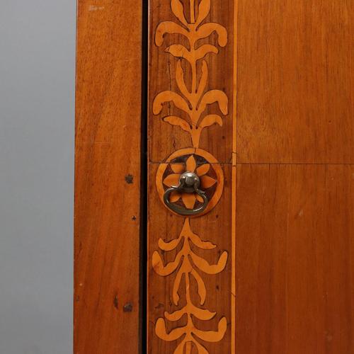 Walnut Bedside Table with Inlays For Sale - Image 6 of 11